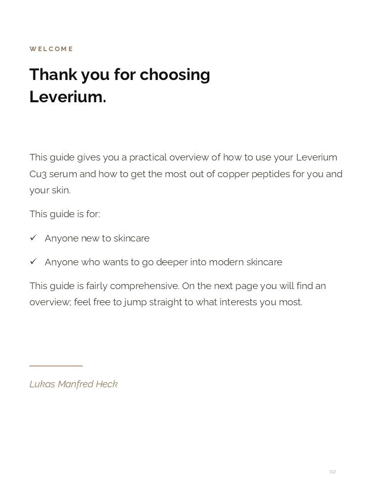 Inside the Leverium Copper Peptide Protocol