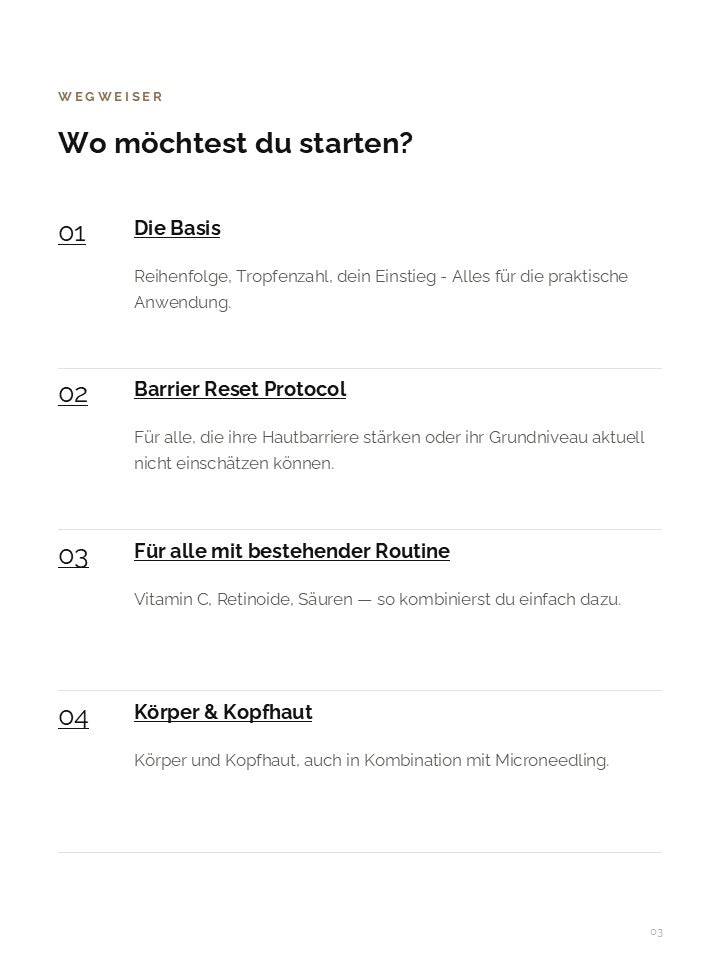 Sneak Peek aus dem Leverium Kupferpeptid-Protokoll